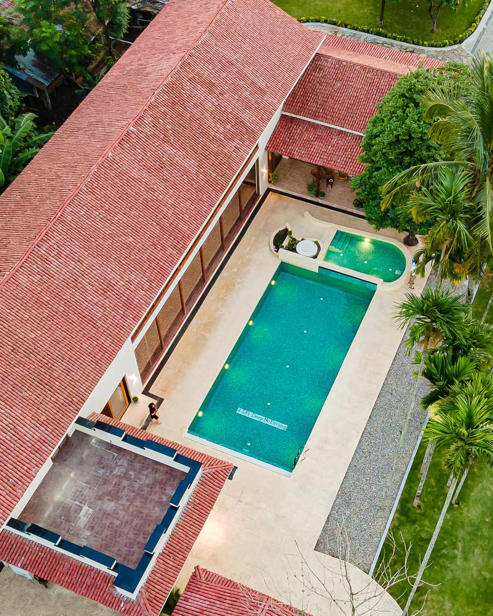 farmhouse top view